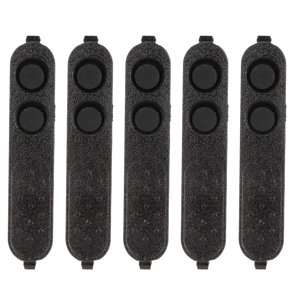 5 Pack Plastic PPT Lock with PTT Rubber Replacement for Motorola XIR P3688 DEP450 DP1400 CP200d Walkie Talkie Accessories