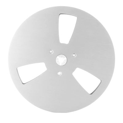 1/4 7 Inch Empty Reel, Modern Classic Sound, Aluminum Alloy 3 Hole Opening Machine Part Tape Takeup Reel for TEAC, Easy Installing Reel with Less Noise (Silver)