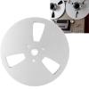 1/4 7 Inch Empty Reel, Modern Classic Sound, Aluminum Alloy 3 Hole Opening Machine Part Tape Takeup Reel for TEAC, Easy Installing Reel with Less Noise (Silver) view 2