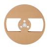 1/4 7 Inch Empty Reel, Modern Classic Sound, Aluminum Alloy 2 Hole Opening Machine Part Tape Takeup Reel for TEAC, Easy Installing Reel with Less Noise (Gold) view 1