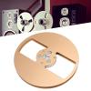 1/4 7 Inch Empty Reel, Modern Classic Sound, Aluminum Alloy 2 Hole Opening Machine Part Tape Takeup Reel for TEAC, Easy Installing Reel with Less Noise (Gold) view 2
