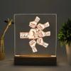 Personalized night light gifts for Dad, Daddy and Kids fist bump nightlight, Dad room decor nightlight, Fathers day gift from kids, Birthday gift for dad, Dad gifts for christmas gift/3 view 2