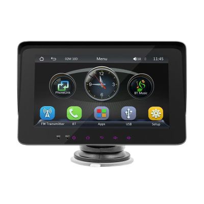 2024 Newest Wireless Apple Carplay&Android Auto,Portable Touchscreen Automatic Multimedia Player,Car Stereo with Mirror Link/Siri/Google Assistant/Bluetooth/Navigation Screen for All Vehicles