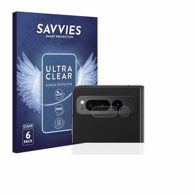 savvies Screen Protector Compatible with Google Pixel Fold (ONLY Camera) Protection Film Clear 6-Pack