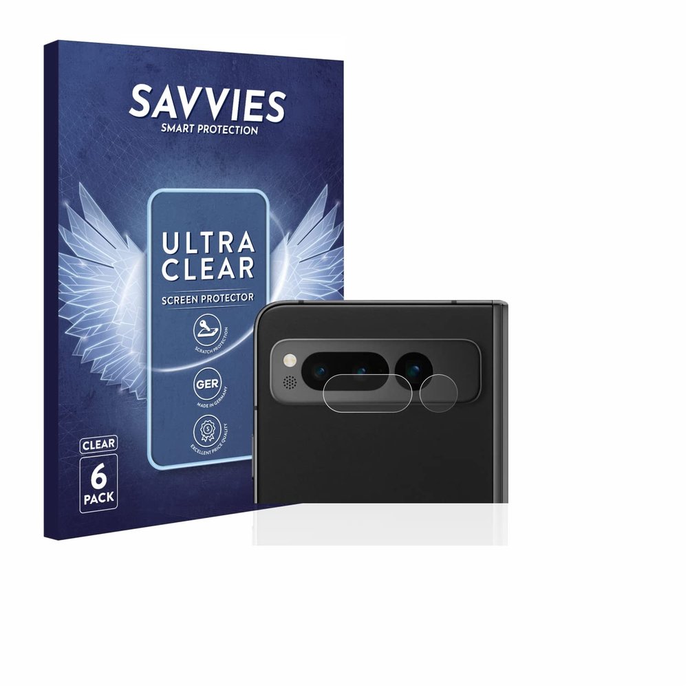 savvies Screen Protector Compatible with Google Pixel Fold (ONLY Camera) Protection Film Clear 6-Pack