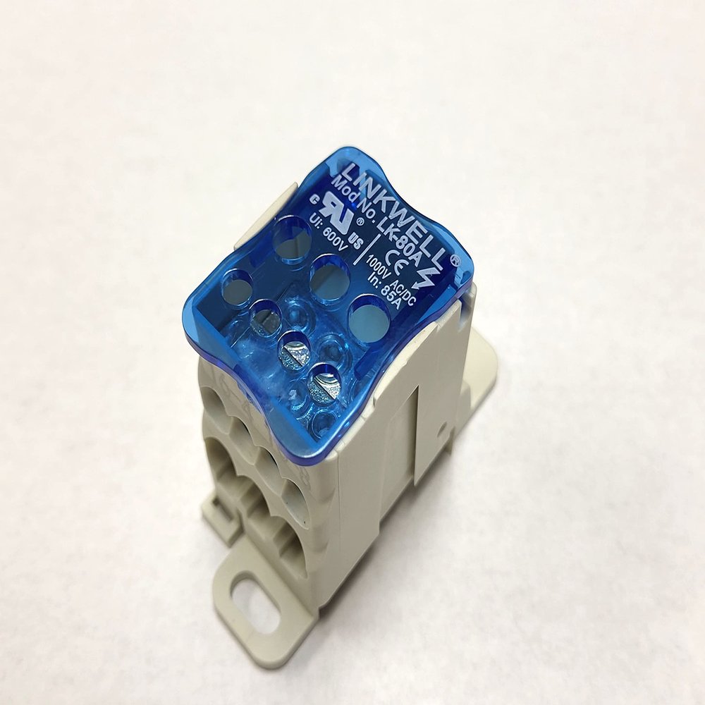 85 Amp Single Pole Power Distribution Block  3 in/7 Out