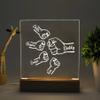 Personalized night light gifts for Dad, Daddy and Kids fist bump nightlight, Daddy gift, Dad room decor nightlight, custom Fathers day gift from kids, Birthday gift for dad, Father day decor gift/4 view 2