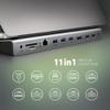 AXAGON HMC-4KX3 USB 3.2 Gen 1 hub w. DP + 2X HDMI + GLAN, PD, 3X USB-A Ports, Memory Card Reader and view 2