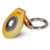 Dreem Liberate Holder Compatible with Apple AirTag (2021) - Vegan Leather, Scratch Resistant, Stainless Steel Ring, Lightweight [Gold] view 4