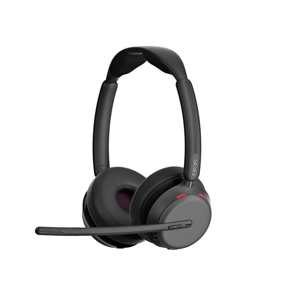 EPOS Impact 1061 Advanced Wireless Headset for PC with Noise-Canceling Mic, EPOS AI Voice Clarity, Super Wideband Audio, BrainAdapt Comfort, Durable for Office & Business Professionals