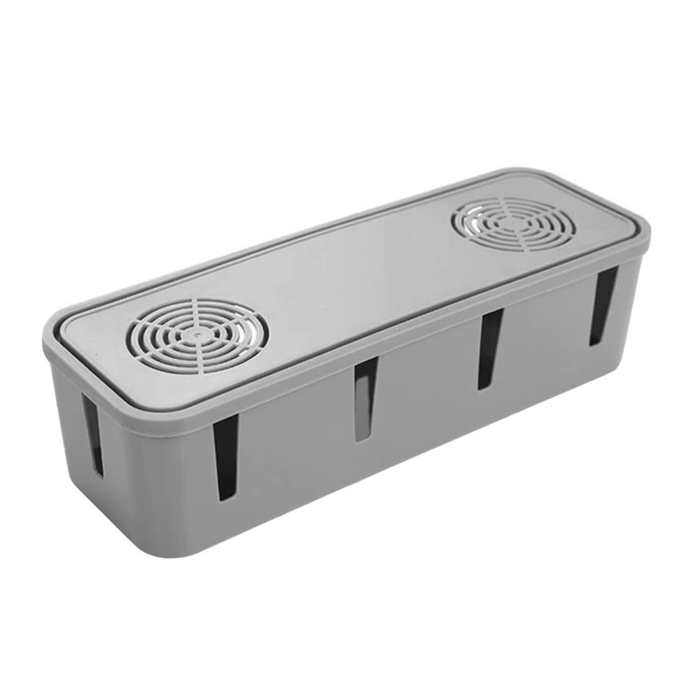 1pc Power Strip Board Storage Box Cable Storage System Wire Hider for Desk Office Tables for Home Dsl Cable Concealer Container Plug Outlet Home Supplies Plastic Organizer Retainer