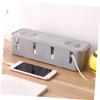 1pc Power Strip Board Storage Box Cable Storage System Wire Hider for Desk Office Tables for Home Dsl Cable Concealer Container Plug Outlet Home Supplies Plastic Organizer Retainer view 4