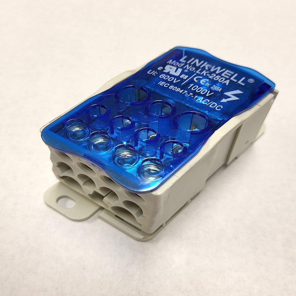 255 Amp Single Pole Power Distribution Block  1 In/11 Out