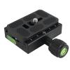 DAGIJIRD Metal Alloy Adapter Plate Square Clamp +Quick Release Plate with 1/4" Screw for Arca-Swiss Tripod Ball Head view 1