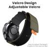 ANCOOL for Fenix 7 Band/Fenix 6 Pro band/Fenix 5 Watch Band 22mm Nylon Watch Band Replacement for Fenix 7 Pro/Forerunner 965/955/945(Black/Army Green) view 3