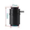 1X CTV Trinocular Stereo Microscope C-Mount Interface 25mm Camera Interface Microscope Camera Adapters view 2