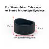 2pcs/Set Rubber Eyepiece Cover Guards Eye Cup for Biological Stereo Microscope Telescope Monocular Binoculars (Color : 6) view 2