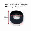 2pcs/Set Rubber Eyepiece Cover Guards Eye Cup for Biological Stereo Microscope Telescope Monocular Binoculars (Color : 1) view 2