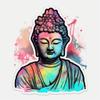 Yoonek Graphics Buddha Vinyl Decal Sticker for Car, Laptop, Tumbler, More. #0010177-4" view 1