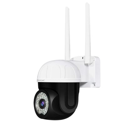 3MP Security Camera Outdoor,3.6mm WiFi Home Security System Smart Floodlight Alarm,Pan 355Tilt 90 Motion Detection Smoke Sensor auto Tracking 2-Way Audio Full Color Night Vision IP Camera
