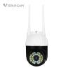 3MP Security Camera Outdoor,3.6mm WiFi Home Security System Smart Floodlight Alarm,Pan 355Tilt 90 Motion Detection Smoke Sensor auto Tracking 2-Way Audio Full Color Night Vision IP Camera view 2