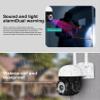 3MP Security Camera Outdoor,3.6mm WiFi Home Security System Smart Floodlight Alarm,Pan 355Tilt 90 Motion Detection Smoke Sensor auto Tracking 2-Way Audio Full Color Night Vision IP Camera view 4