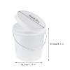 Cabilock 1.5 Gallon Plastic Sealed Bucket with Lid and Handle Food Grade Household Storage Pail for Paint Pet Food Water and More view 2