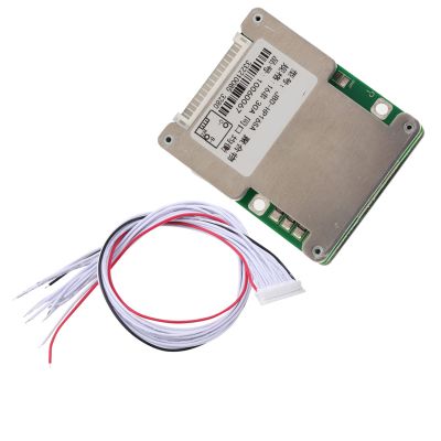 16S Lithium Battery Protection Board with Aluminum Heatsink for Li ion Cell Balancing Same Port(16 Strings 3.7V/3.6V Same Port with Balanced 30A)