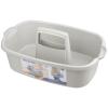 JiatuA Large Cleaning Supplies Caddy Portable Shower Basket Supply Organizer with Handle Plastic Bucket Tool Storage for Bathroom, Bedroom, Kitchen, College Dorm, Garden, Light Gray 2 Pack view 4