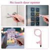 Safety Keychain Set for Women and Kids,Personal Safety Alarm,Soft Pom Pom and Whistle (Pink) view 4