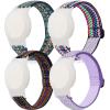 4 Pack Bands, Nylon Wristband for Anti Lost GPS Tracker Holder with Protective Case Watch Band, Adjustable Yibcaiic Bracelet view 1