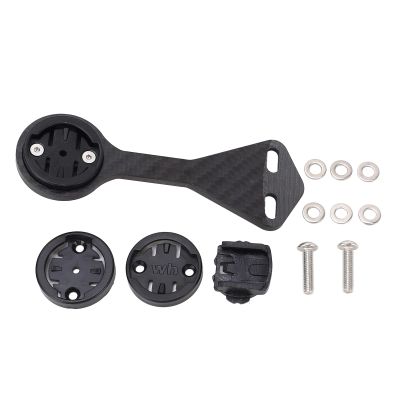 VBESTLIFE Out Front Stem Mount, Carbon Fiber Lightweight Handlebar Cycling Computer Mount for for IGPS