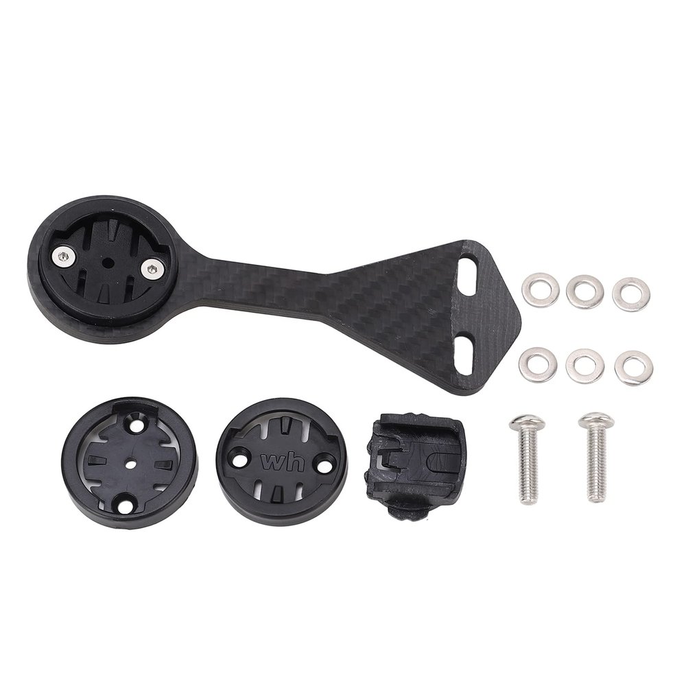 VBESTLIFE Out Front Stem Mount, Carbon Fiber Lightweight Handlebar Cycling Computer Mount for for IGPS