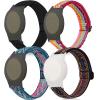 4 Pack Bands for Kids, Nylon Wristband for Anti Lost GPS Tracker Holder with Protective Case Watch Band for Children, Adjustable Yibcaiic Bracelet view 1