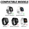 Yibcaiic Band Compatible with Fitbit Versa 4,Versa 3,Sense for Women Men, Clear Bumper Protective Case Replacement Wristbands Band Accessories Straps for Fitbit Sense & Versa 3 & Versa 4 & Sense 2 view 2