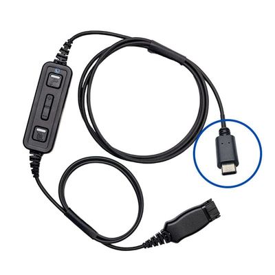 Leitner Quick Disconnect to USB Cord with Skype Control USB-C