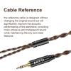 ARTTI A1 Upgraded 4 Core Monocrystalline Copper Detachable Earphone Cable, IEM Cable in-Ear Headphone Audio Cable (2pin-0.78mm, 3.5mm) view 2