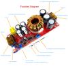 1800W 40A DC-DC 10-60V to 12-90V Step Up Boost Converter Current Power Supply Module +Fan view 4