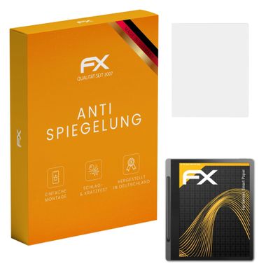 atFoliX Screen Protector compatible with Lenovo Smart Paper Screen Protection Film, anti-reflective and shock-absorbing FX Protector Film (2X)