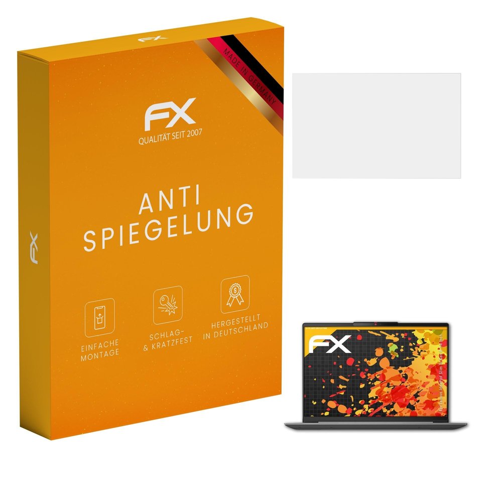 atFoliX Screen Protector compatible with Lenovo Idea Pad Slim 5i Gen 8 14 Inch Screen Protection Film, anti-reflective and shock-absorbing FX Protector Film (2X)