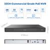 ONWOTE 6K 12MP 32 Channel NVR, Smart ACU Search, 4 SATA Support 40TB, Only Work with ONWOTE 12MP/ 4K 8MP/ 6MP/ 5MP PoE IP Cameras, 32CH Security Recorder Work with PoE Switch (No HDD Included) view 3