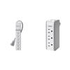 Belkin 6-Outlet Slimline Power Strip Surge Protector, 6ft Cord and Rotating Plug, 700 Joules, White & Wall Mount Surge Protector w/ 3 AC Multi Outlets & 2 USB Ports, 918 Joules view 1