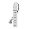 Belkin 6-Outlet Slimline Power Strip Surge Protector, 6ft Cord and Rotating Plug, 700 Joules, White & Wall Mount Surge Protector w/ 3 AC Multi Outlets & 2 USB Ports, 918 Joules view 2