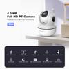 4MP Security Camera Indoor 4mm 2.4G / 5G WiFi Home Security System Smart Alarm,Pan 355Tilt 90Motion Smoke Baby Crying Sensor Detection AI Human Tracking 2-Way IR Night Vision PT IP Camera view 2