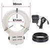 144 LED Lamp Bead 61mm Installation Interface Stereo Microscope Adjustable Ring Lighting Source view 2