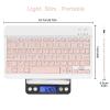 UX030 Lightweight Ergonomic Keyboard with Background RGB Light, Multi Device Slim Rechargeable Keyboard Bluetooth 5.1 and 2.4GHz Stable Connection Keyboard Compatible with Samsung Galaxy S20+ view 3