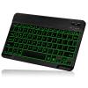 UX030 Lightweight Ergonomic Keyboard with Background RGB Light, Multi Device Slim Rechargeable Keyboard Bluetooth 5.1 and 2.4GHz Keyboard Compatible with Samsung Galaxy Tab A7 10.4 (2020) view 1
