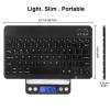 UX030 Lightweight Ergonomic Keyboard with Background RGB Light, Multi Device Slim Rechargeable Keyboard Bluetooth 5.1 and 2.4GHz Keyboard Compatible with Samsung Galaxy Tab A7 10.4 (2020) view 3