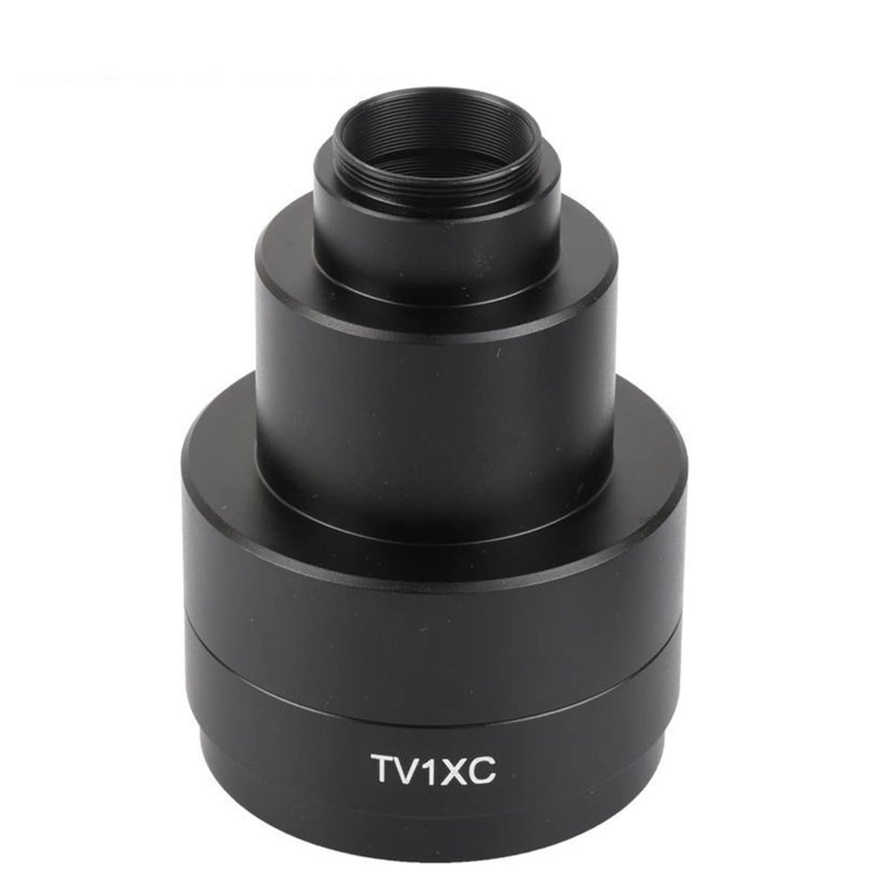 1X C-Mount Trinocular Microscope Camera Adapter 42mm Microscope Mounting Interface 25mm Microscope Camera Interface