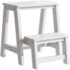 OKUOKA Indoor Climbing Stool,Ladders Telescopic Ladder Collapsible Step Stool,Folding Ladder Step Stool Small Wooden Ladder 2 Floor Step Folding Stool Folding Stool Portable Ladder Step S view 1